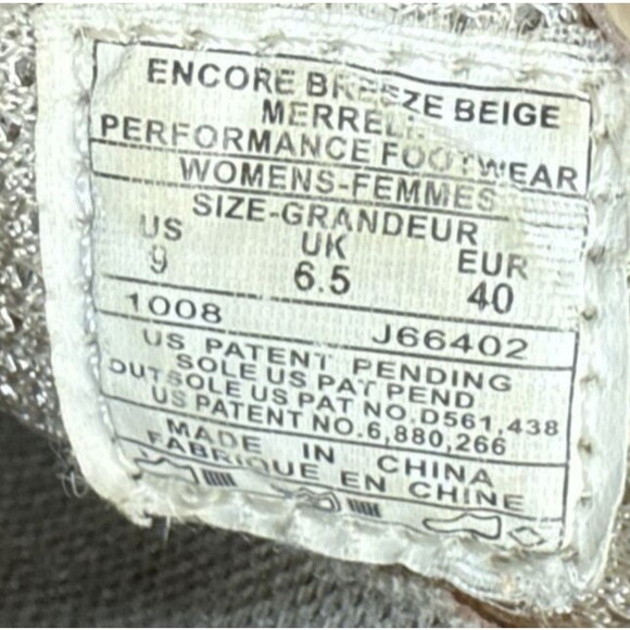 Merrell Encore Breeze II Women’s Clogs Size 9 Tan Mesh Ortholite Comfort Slip-On - Picture 7 of 10